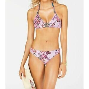 Nanette Lepore Victorian Floral Enchantress Bikini Top Set Size 6 Charmer Bottom